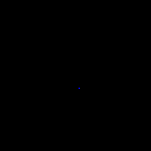 black image with blue dot